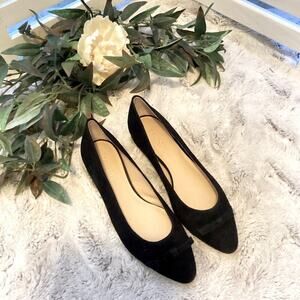 TALBOT NEW BLACK SUEDE SLIP ON SIZE  9M 1278